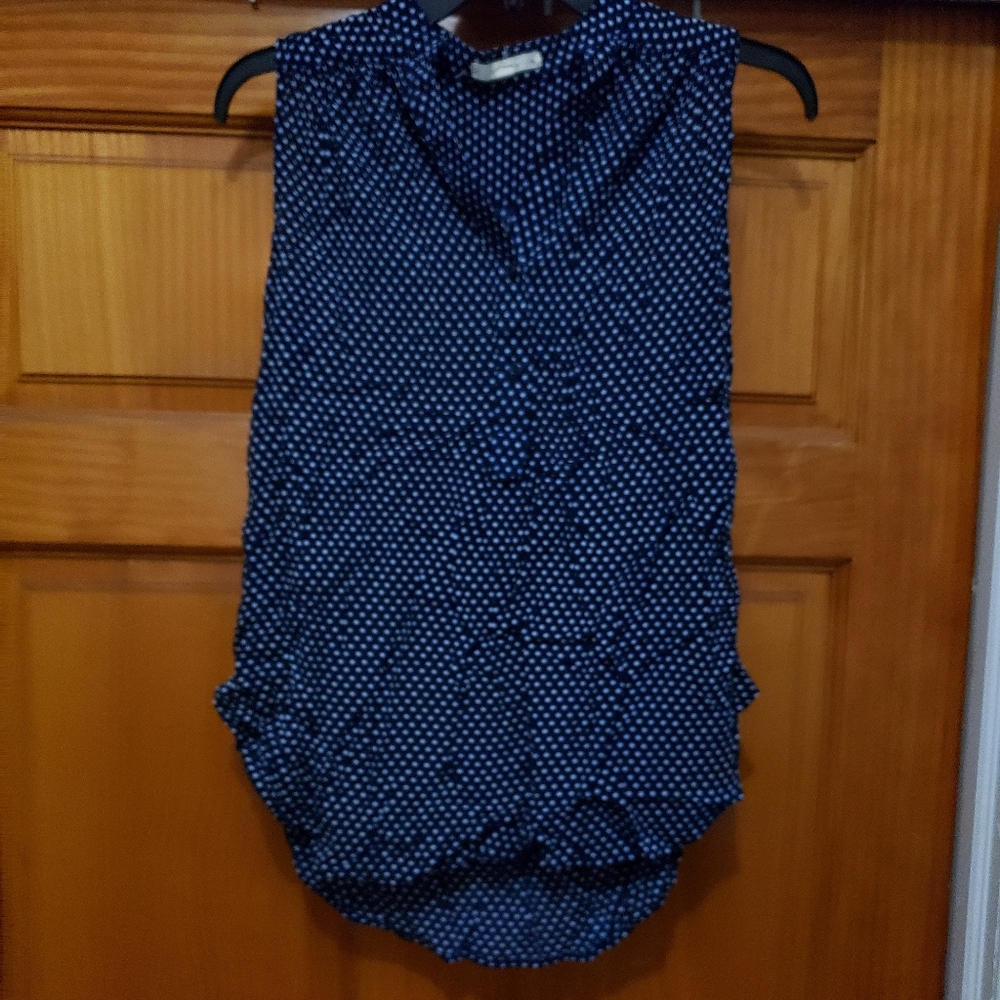 Fun2Fun Mackenzie Split Neck Sleeveless Top